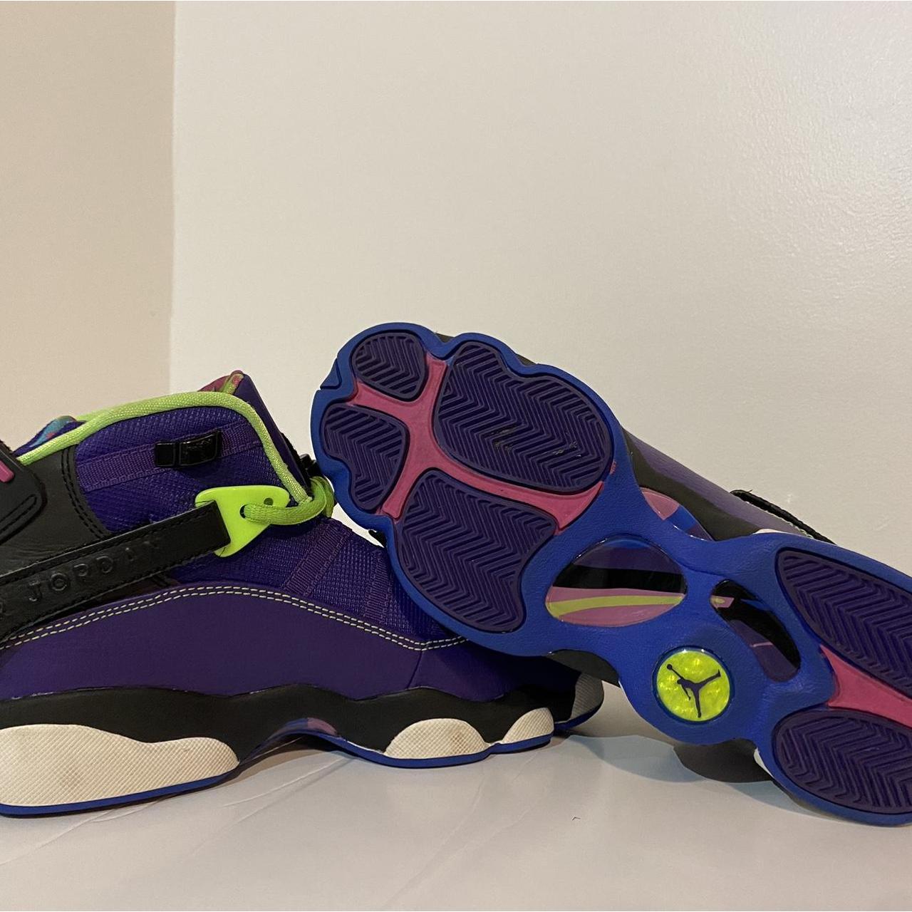jordan 6 rings purple and black