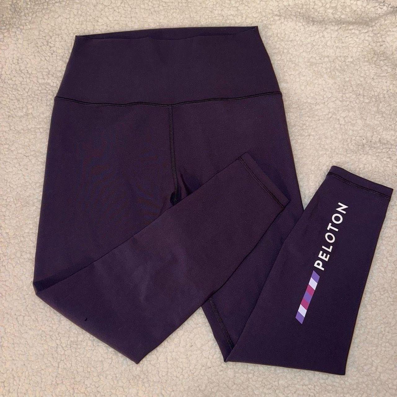 Peloton Women's cadent leggings Solid plum purple - Depop