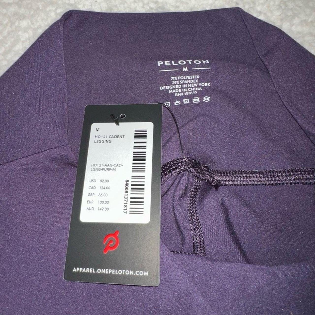 Peloton Women's cadent leggings Solid plum purple - Depop