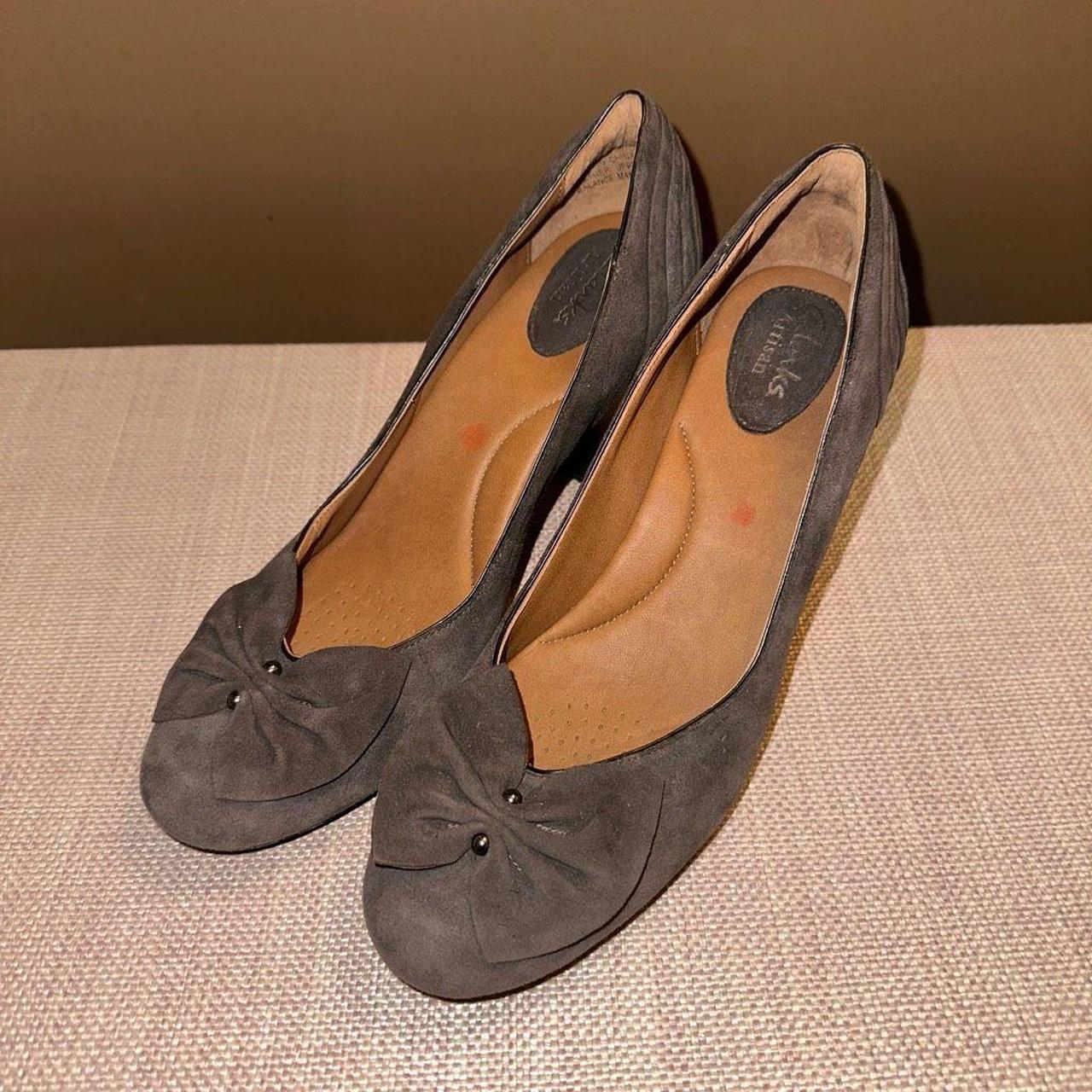 Clarks Artisan Womens suede heels Society ball. Depop