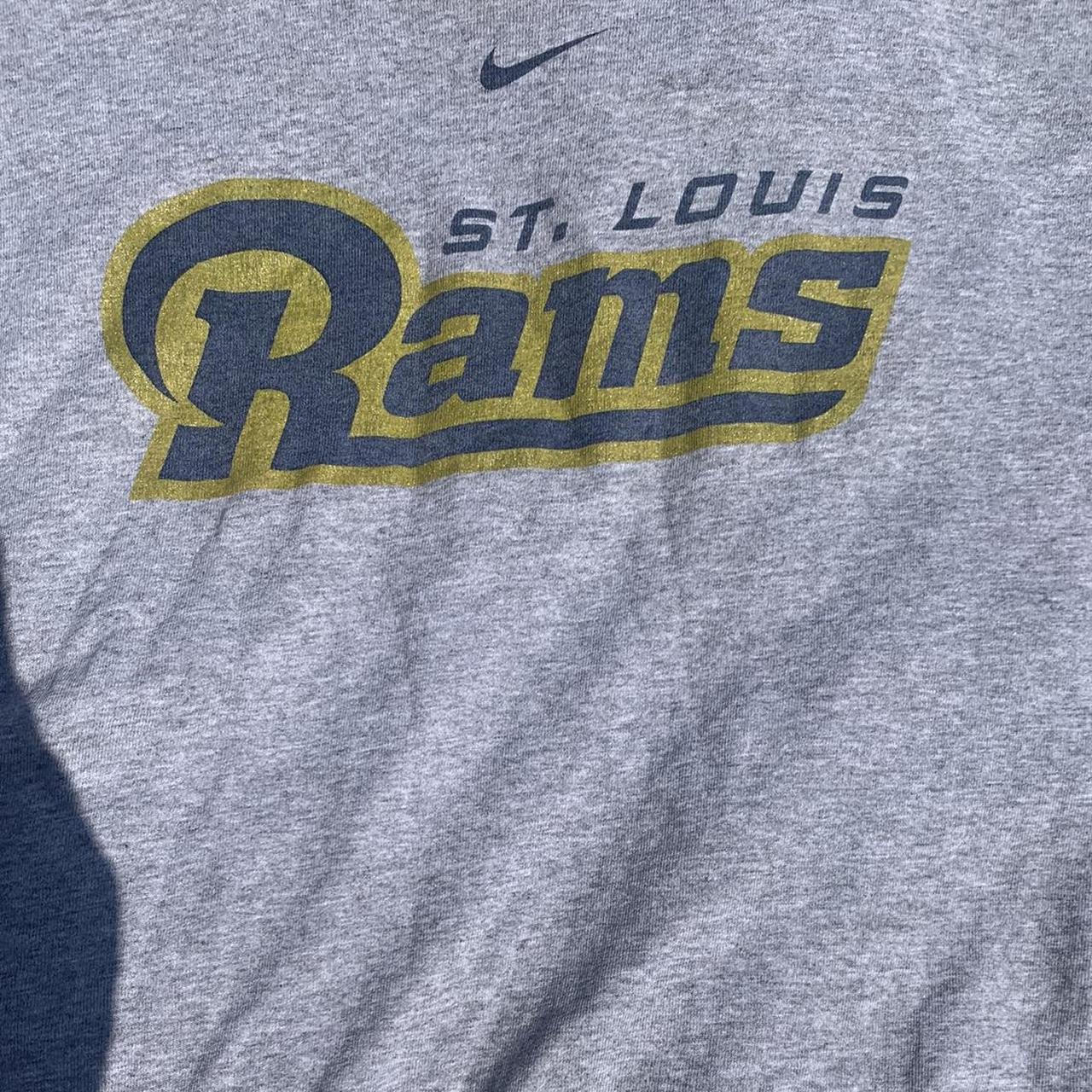 Vintage Centerswoosh Nike St. Louis Rams - Depop