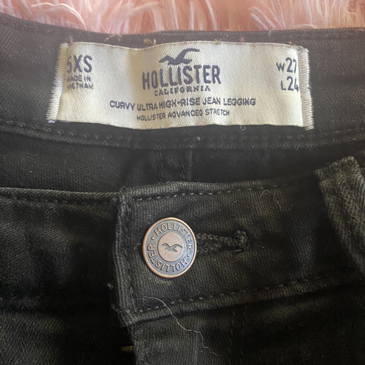 Hollister High Rise Black Stretch Jeans / Jeggings - Depop