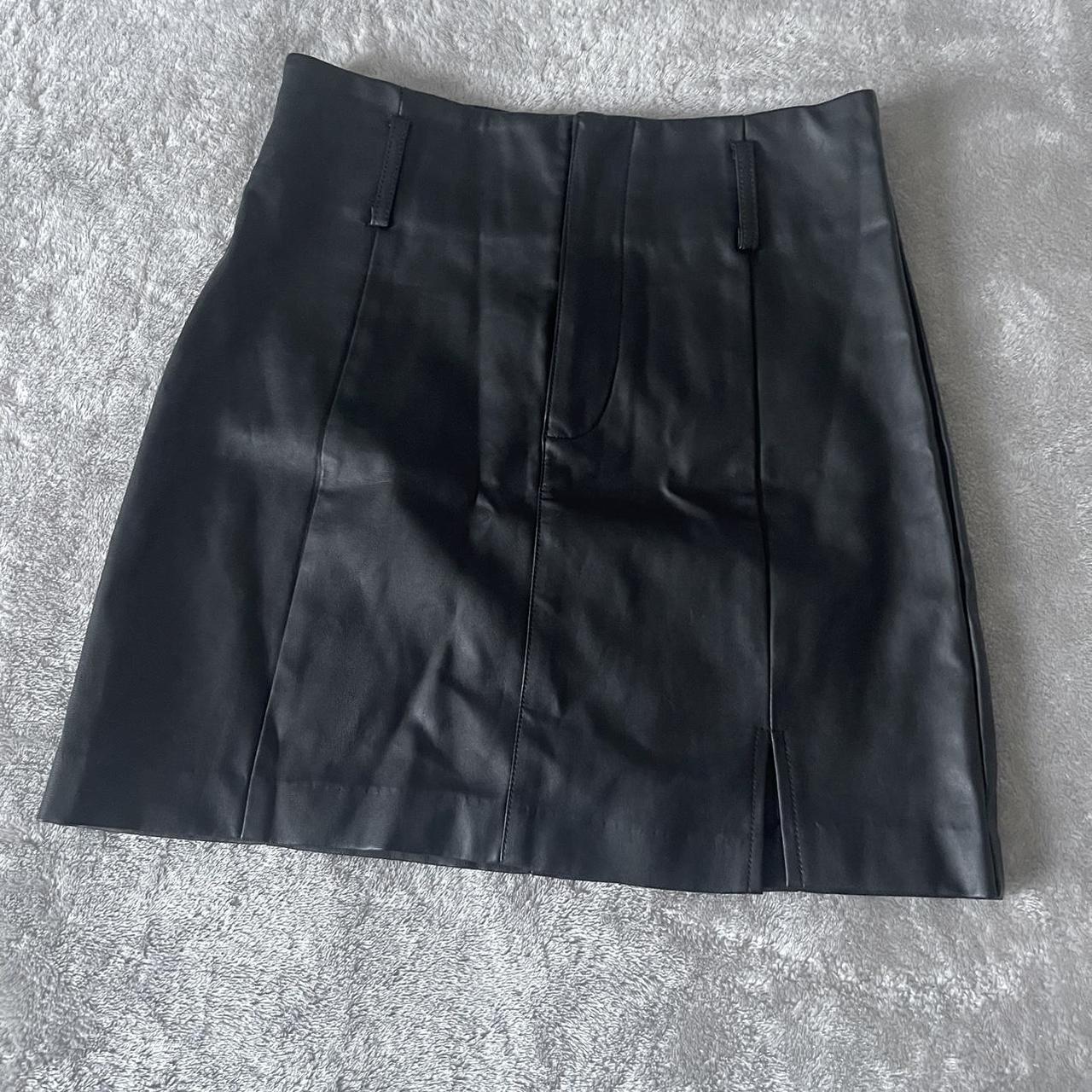 Forever 21 High Waist Leather Skirt Depop