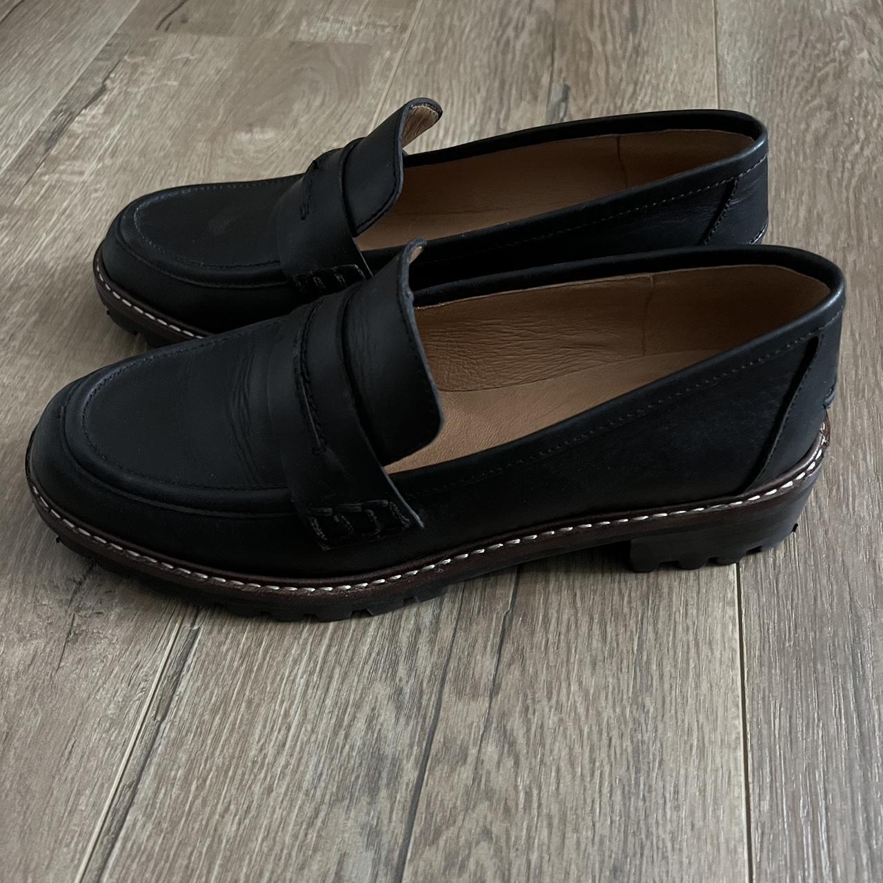 Madewell Women's Black Loafers Depop