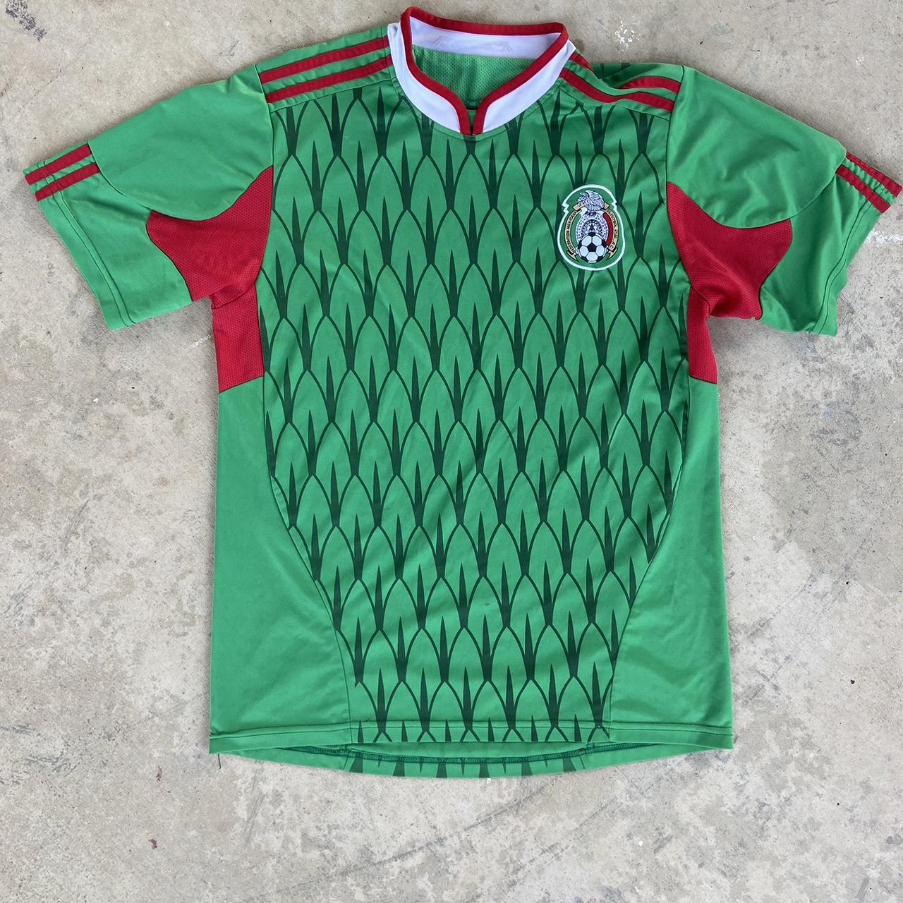 2010 Adidas Mexico National Team Jersey Green... - Depop