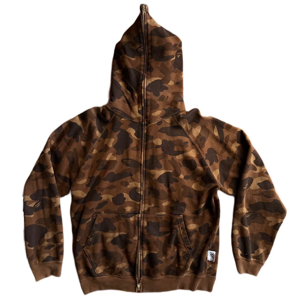 Bathing Ape Brown 2005 full zip hoodie As seen on