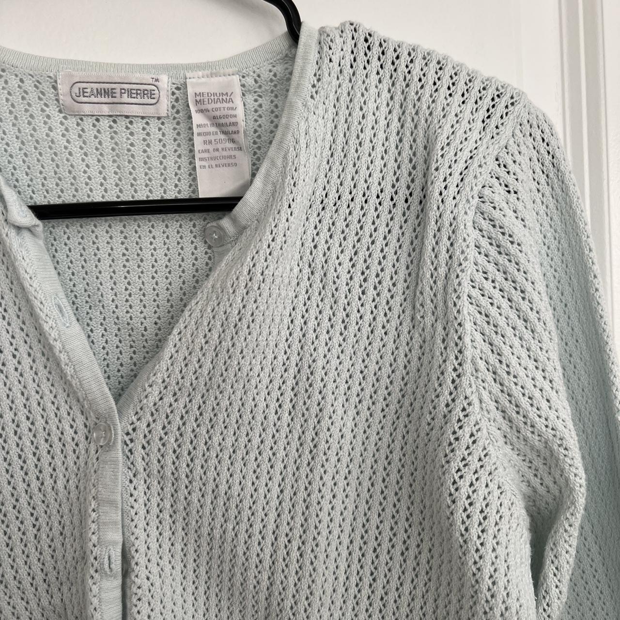 ⭐️ pale blue cardigan ⭐️ 100% cotton ⭐️ Good used... - Depop