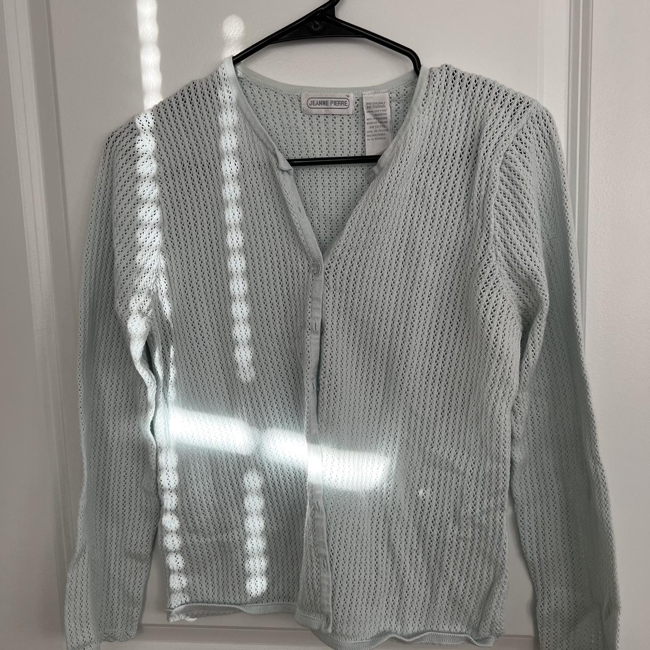 ⭐️ pale blue cardigan ⭐️ 100% cotton ⭐️ Good used... - Depop