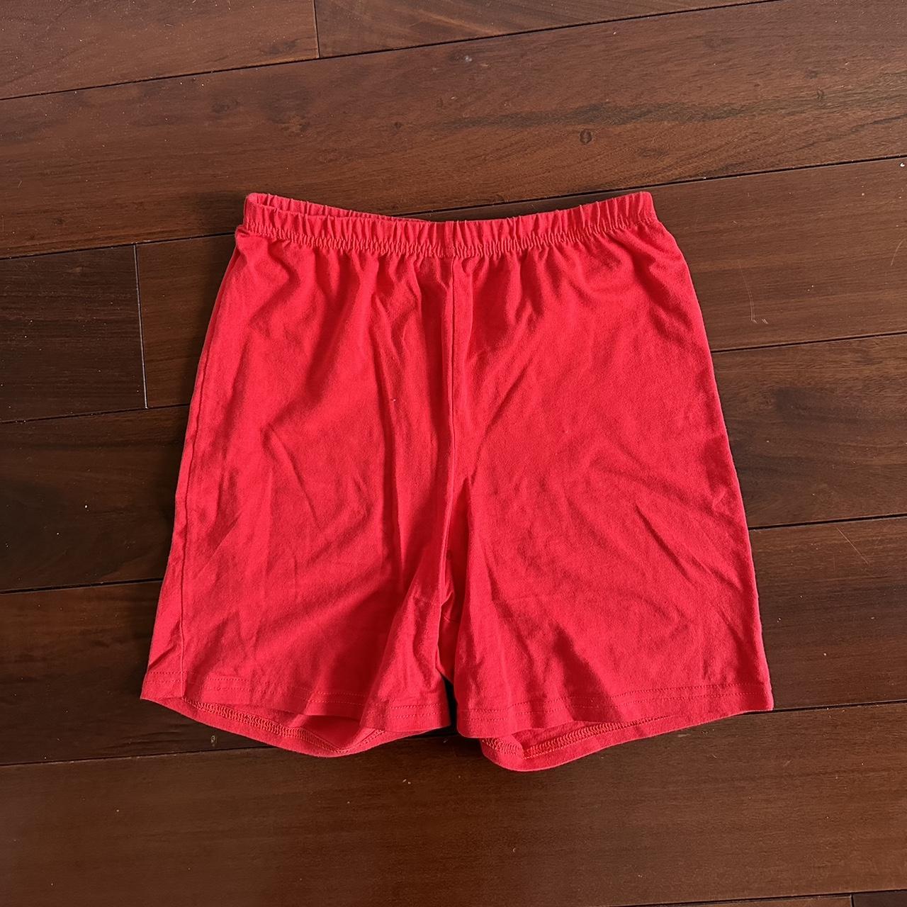 UO out from under red biker shorts #urbanoutfitters... - Depop