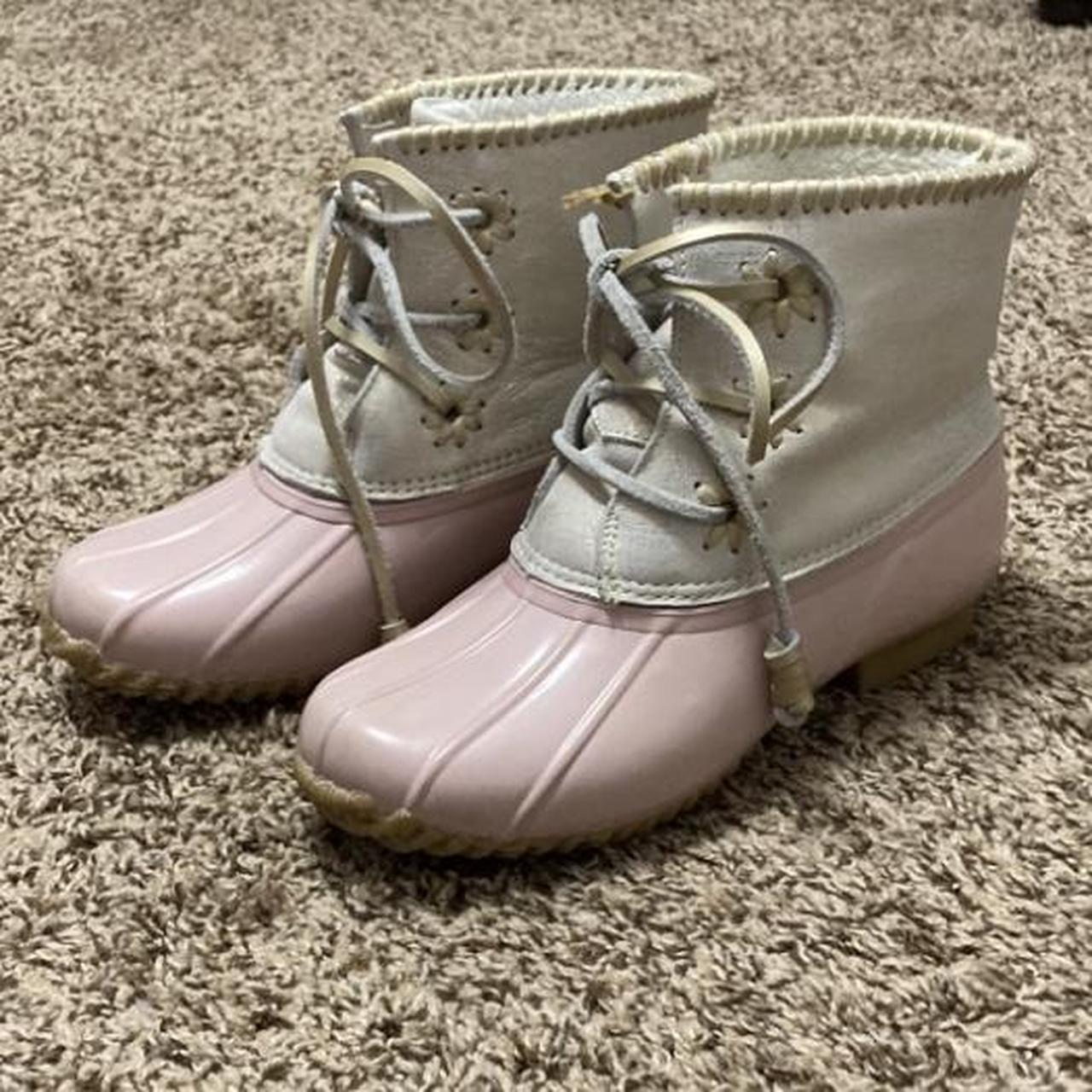 Jack Rogers Chloe Blush Metallic Rain Duck boots