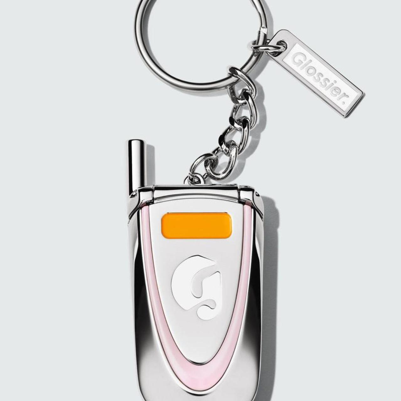 Glossier Los Angeles Flip Phone Keychain LA Exclusive