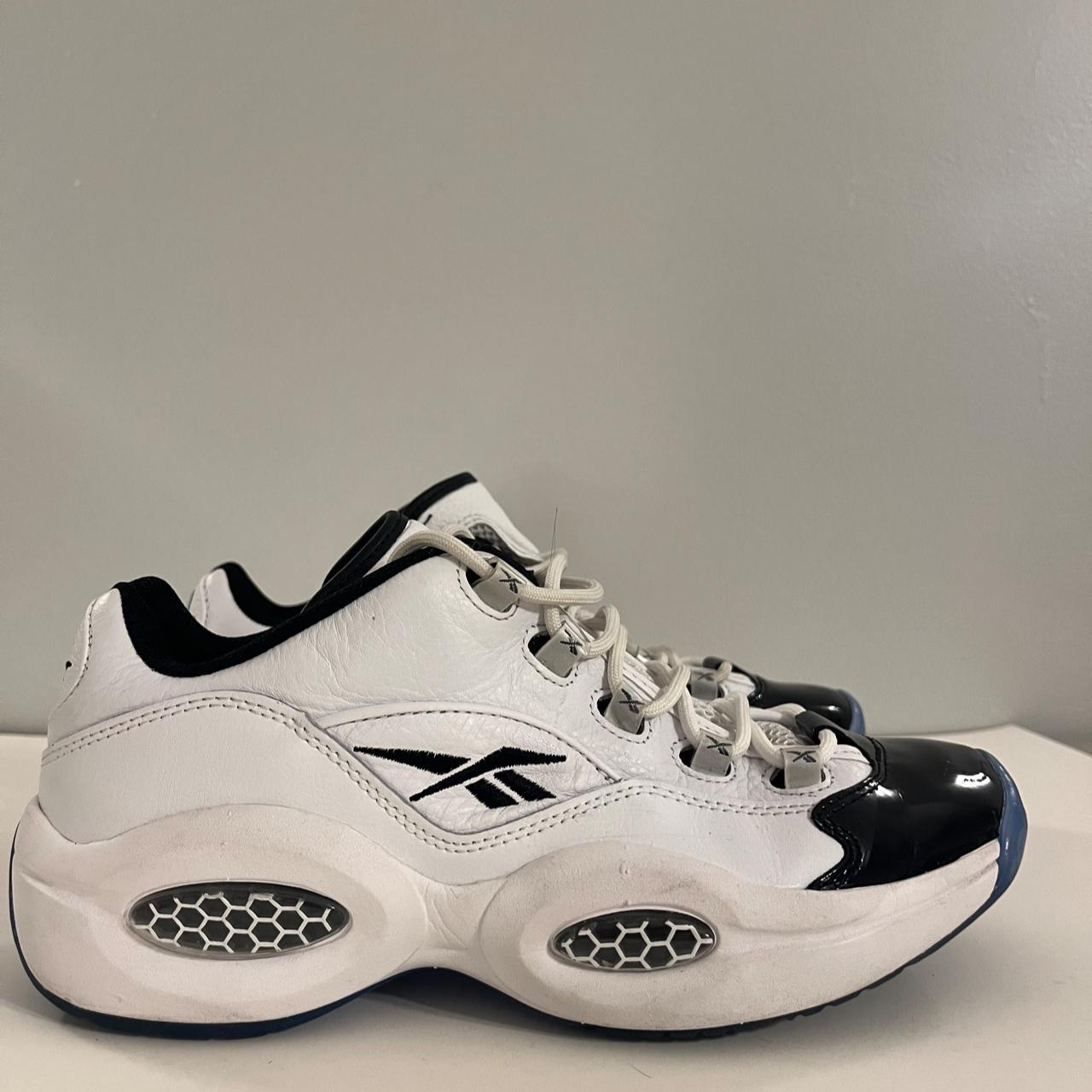 reebok question low black ice