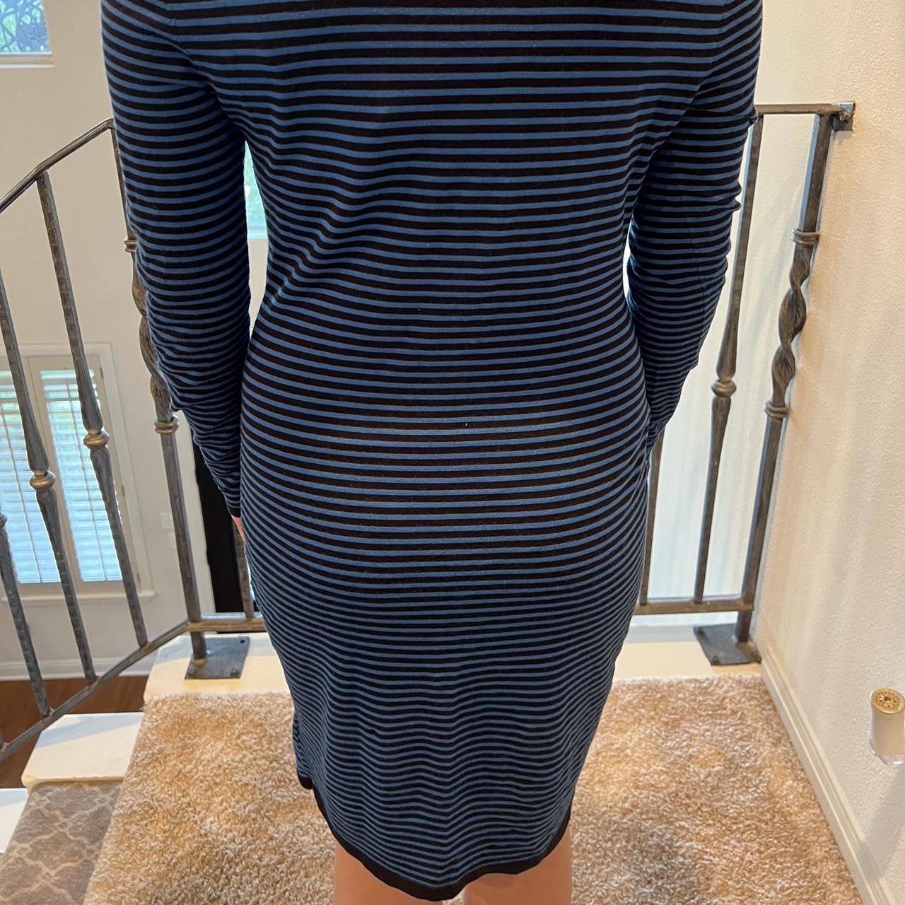 Michael Kors blue and black striped dress. Size small