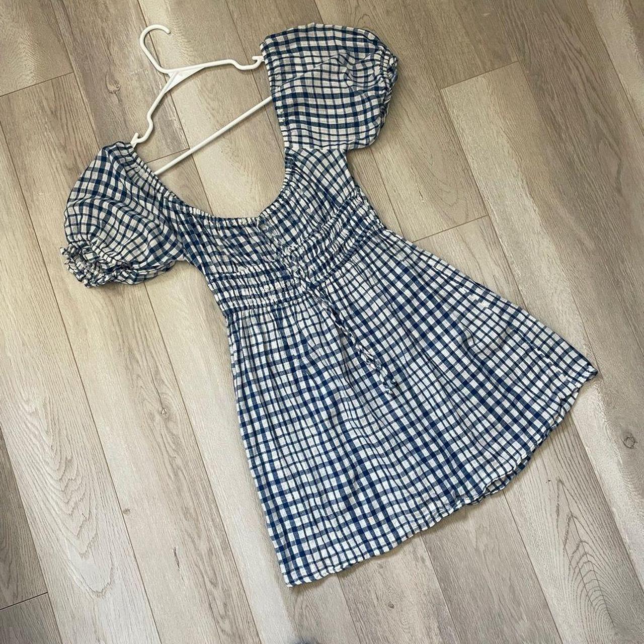 Depop Urban Outfitters Blue Gingham Dress Urban Outfitters Pink - Main Image