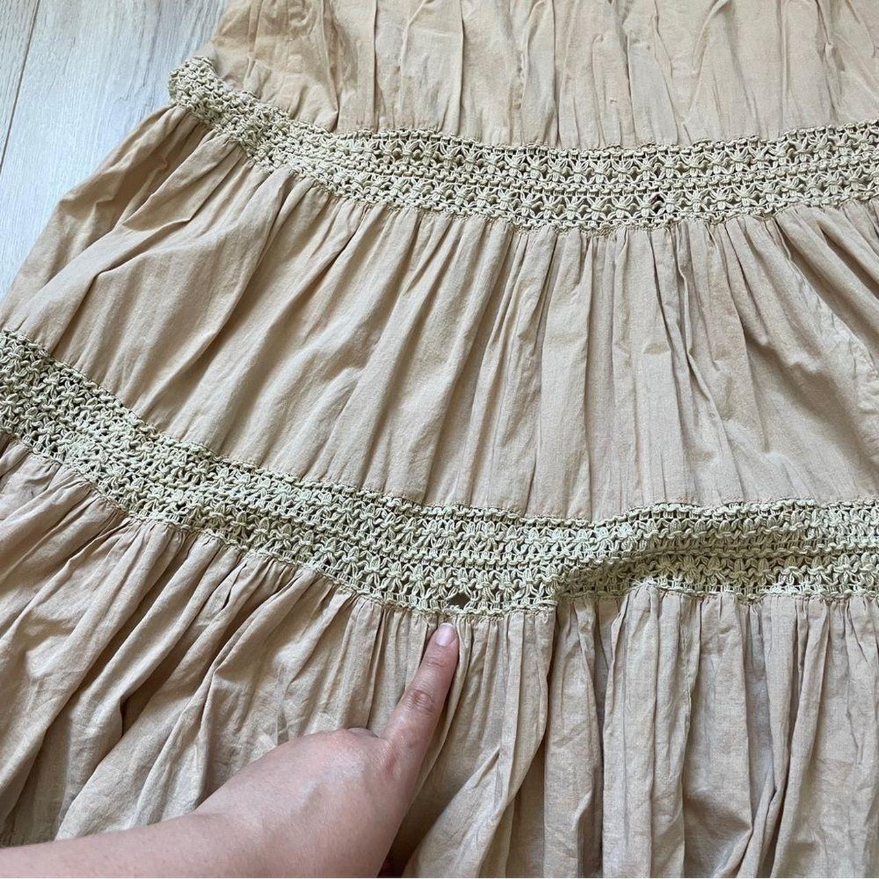 Preloved Women's Midi Skirt - Tan - L – Bohemian … - image 8
