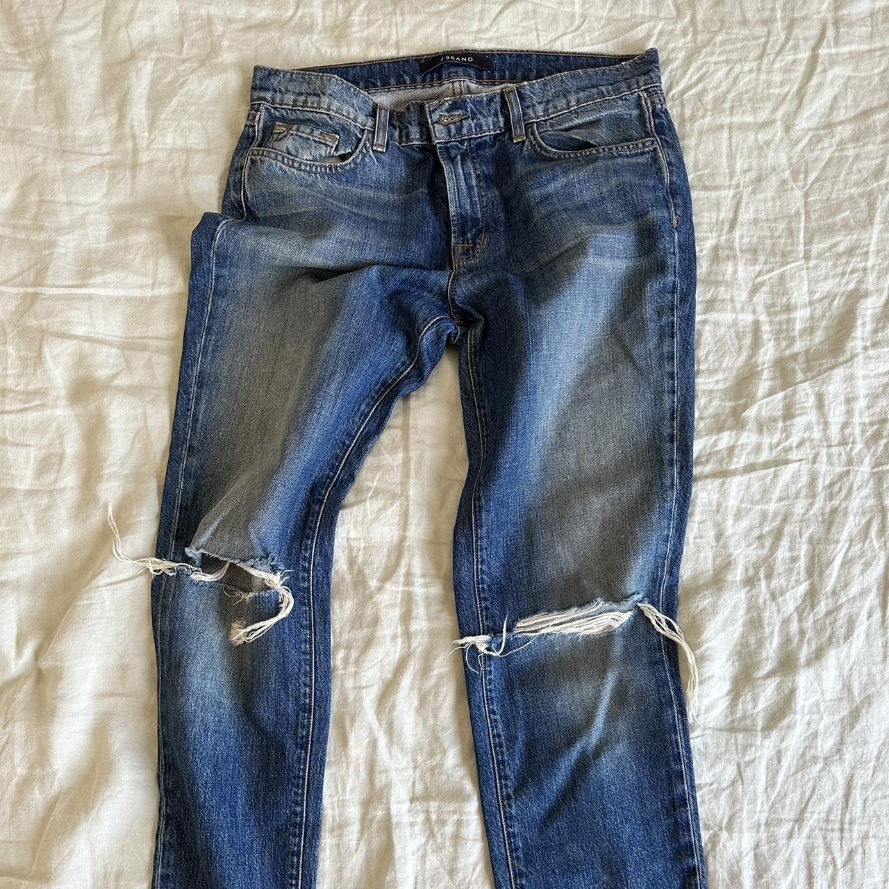 J-Brand Denim Ripped Jeans Size 27 (equivalent to... - Depop