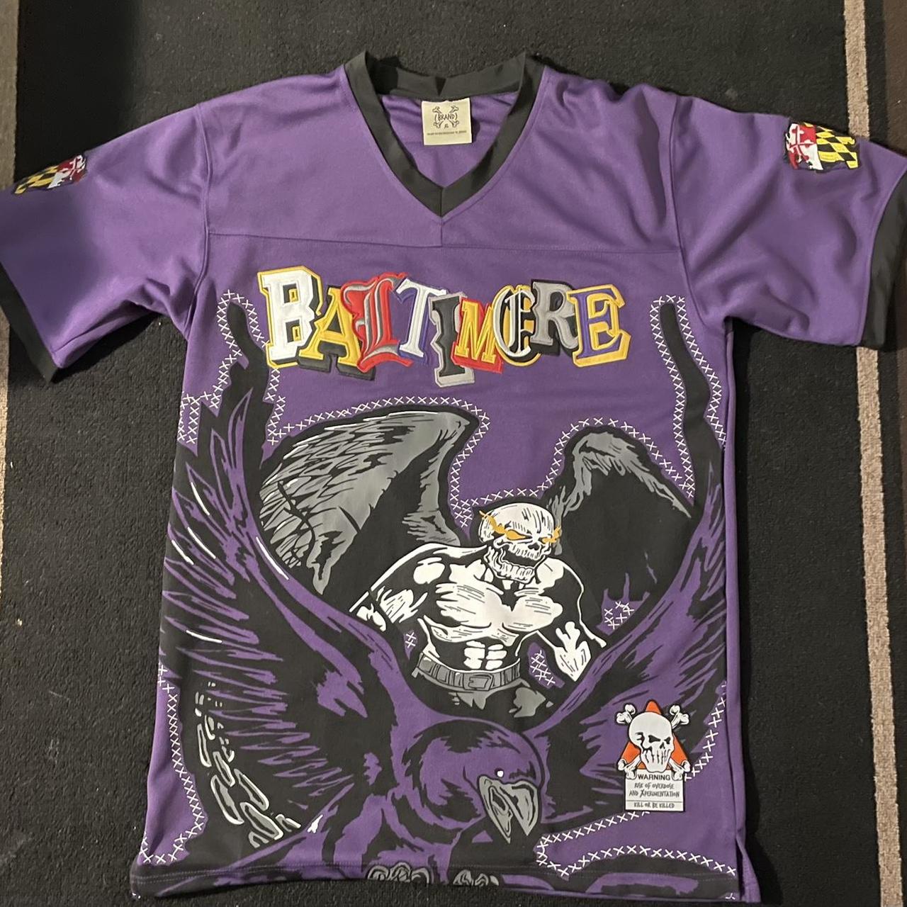 lamar jackson jersey purple and gold