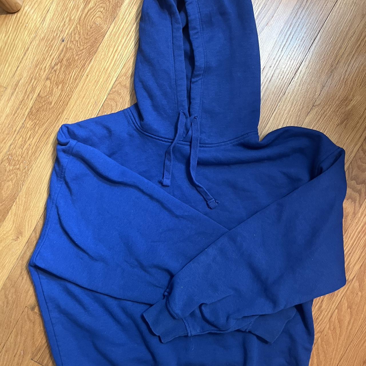 royal blue zara hoodie. lightweight which makes it a... - Depop