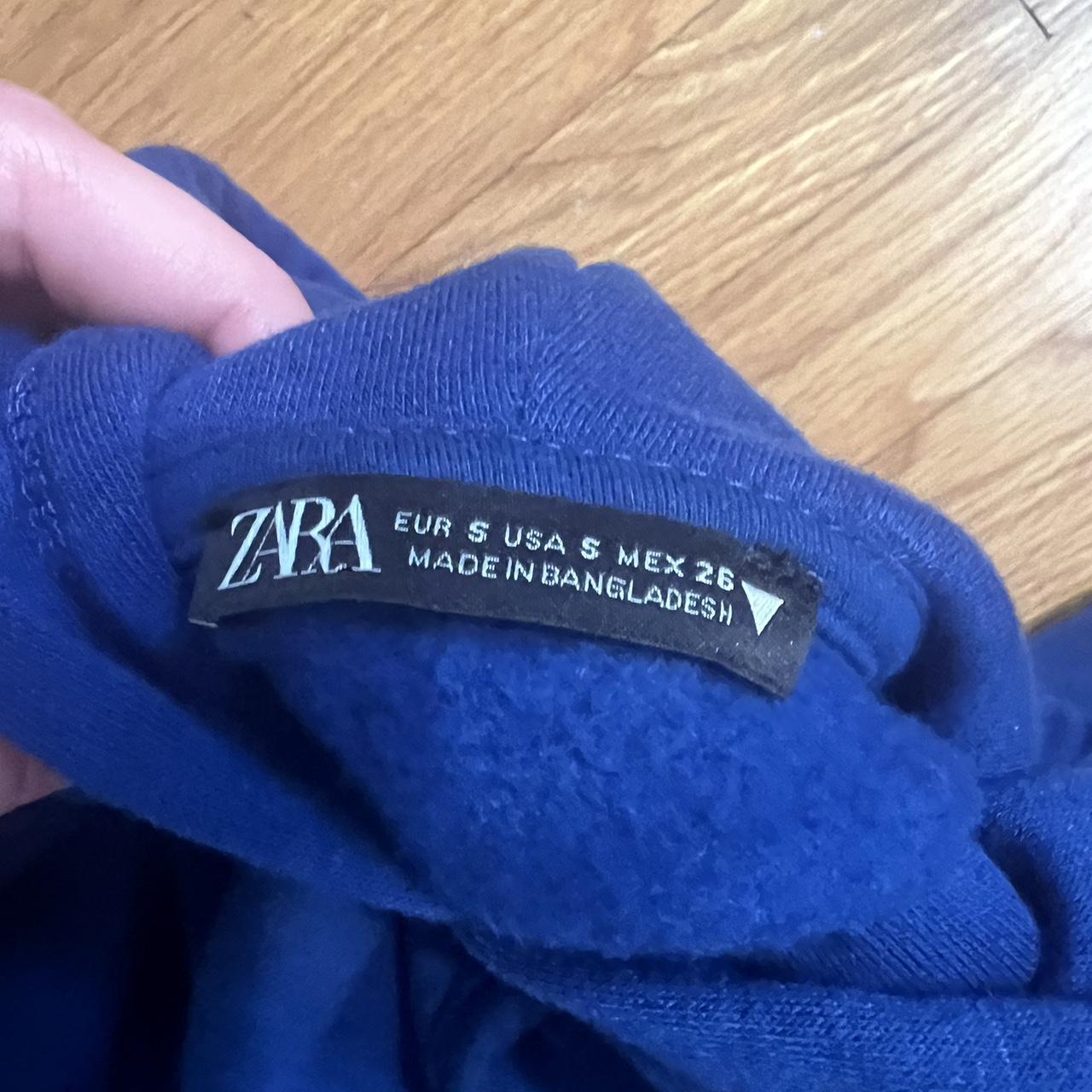royal blue zara hoodie. lightweight which makes it a... Depop