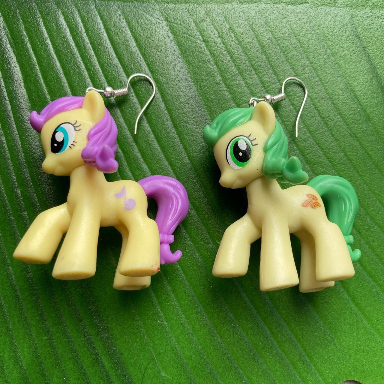 Handmade MLP figure earrings! Two yellow My Little... - Depop