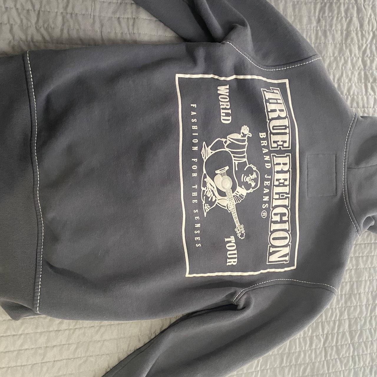 True religion grey zip wore a couple times Can fit a... - Depop