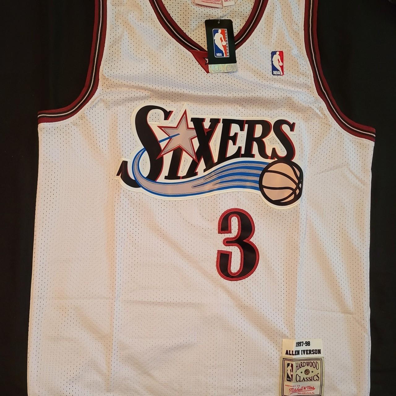 Allen Iverson Sixers jersey size XL. - Depop