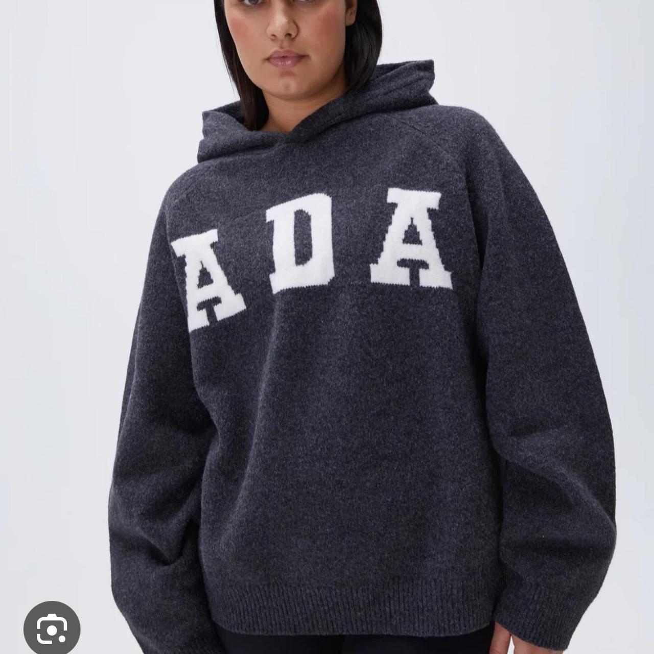 Selling this ADA Oversized Knit Hoodie - Dark - Depop