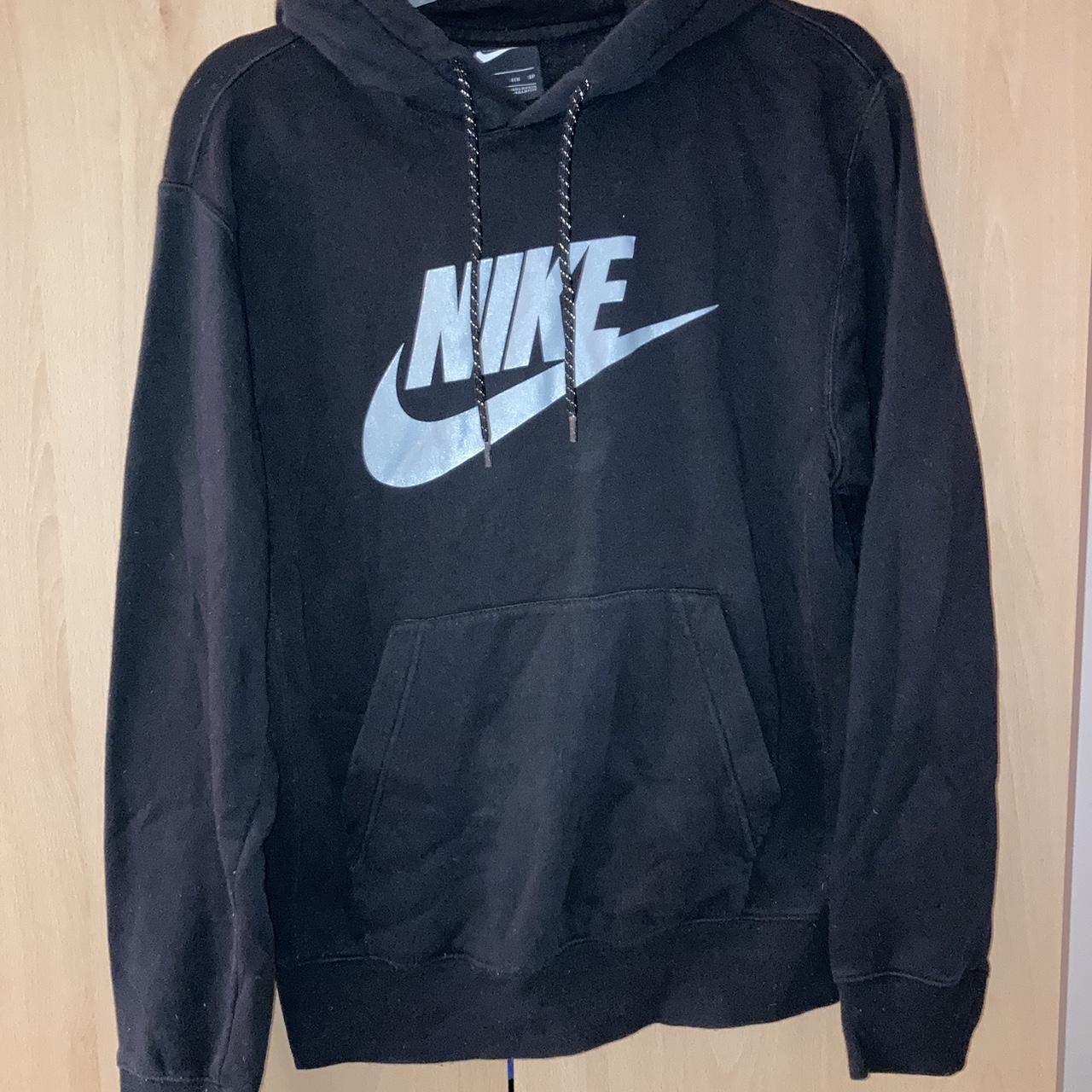 Nike reflective hoodie it s a little bobbly but. Depop