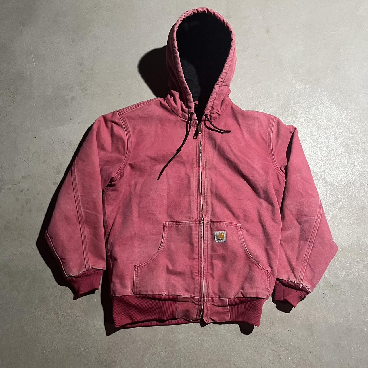 Vintage Carhartt Hooded Jacket Womens M / Fits Mens... - Depop