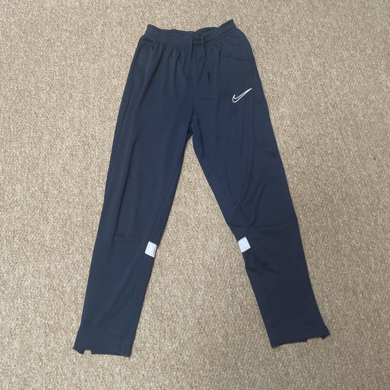 Kids XL navy blue dri fit bottoms Height - 158-170cm - Depop