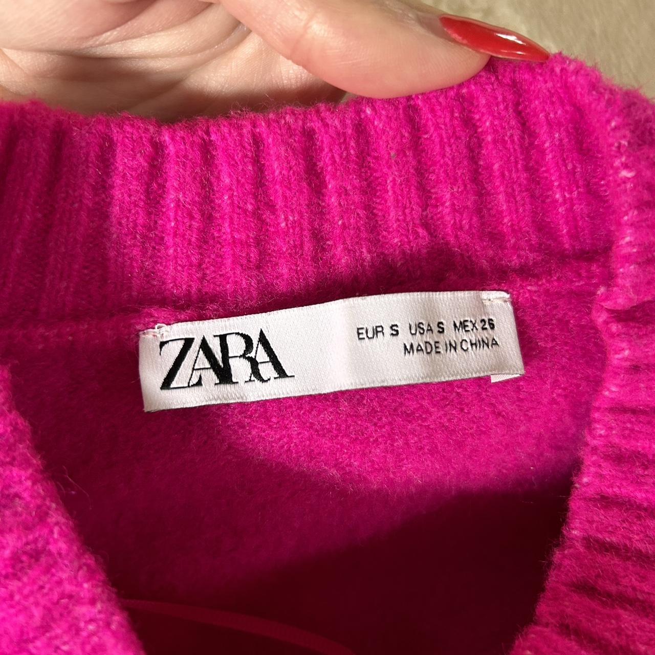 Pink Zara sweater! Only worn once and in excellent... Depop