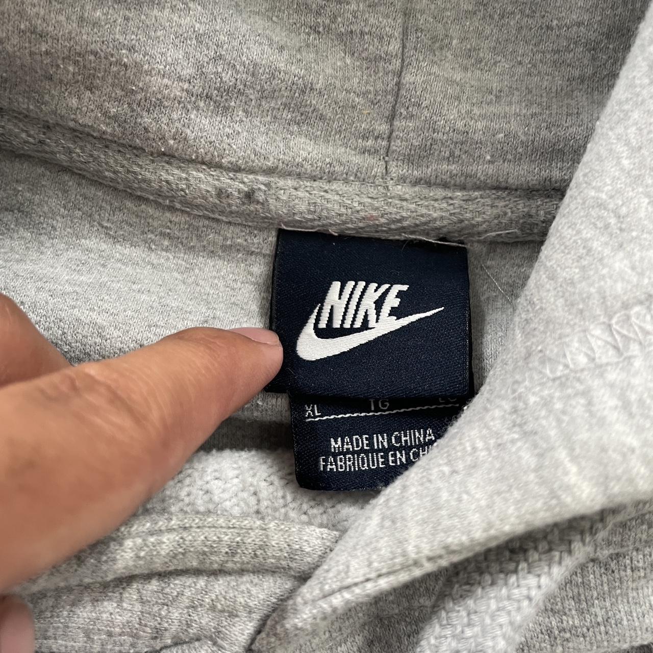 Vintage Grey Nike Hoodie -size XL -great condition... - Depop