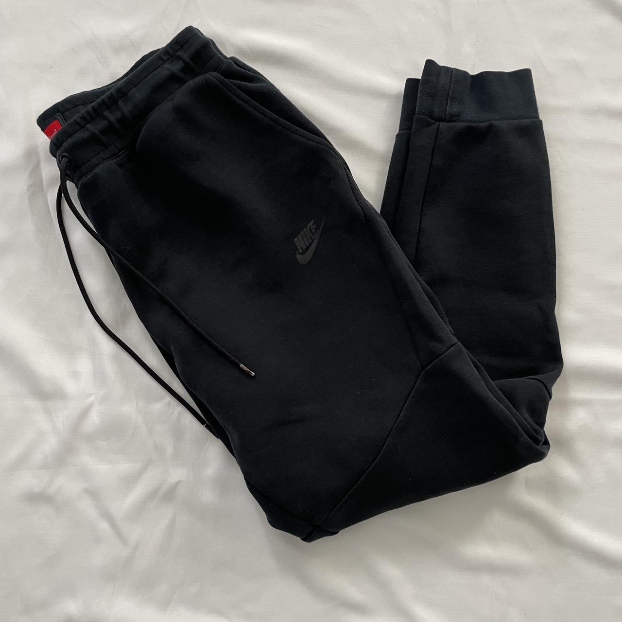 Black Nike Tech Sweatpants size M, fits SMALL... Depop