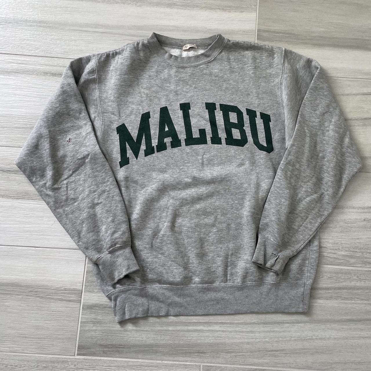 Malibu Sweatshirt Malibu Sweater Brandy Melville Inspired Malibu Crewneck  Trendy Malibu Varsity Shirt Aesthetic Malibu Pullover Top -  Canada
