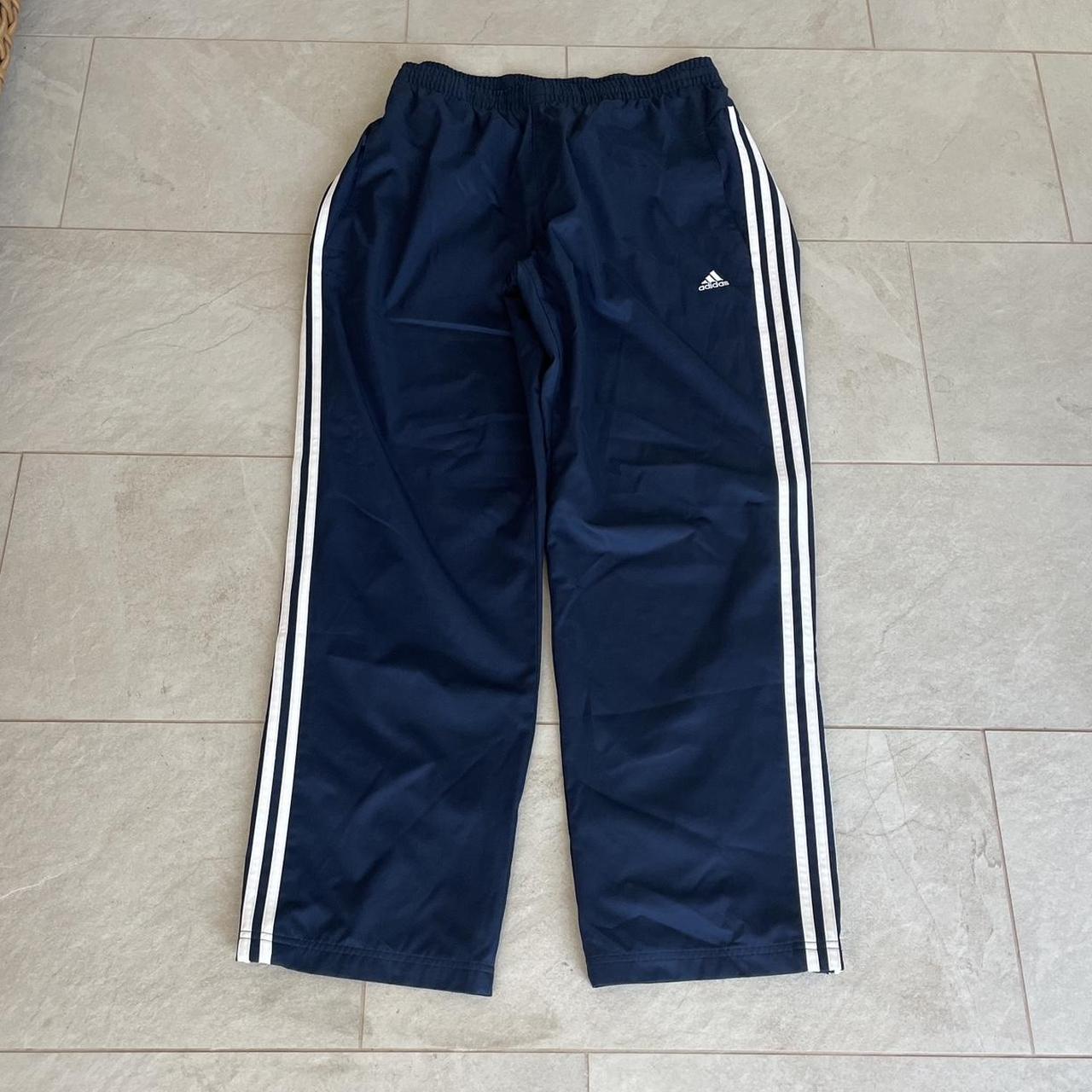 Vintage Baggy Wideleg Y2k Adidas Trackpants -xl -no... - Depop