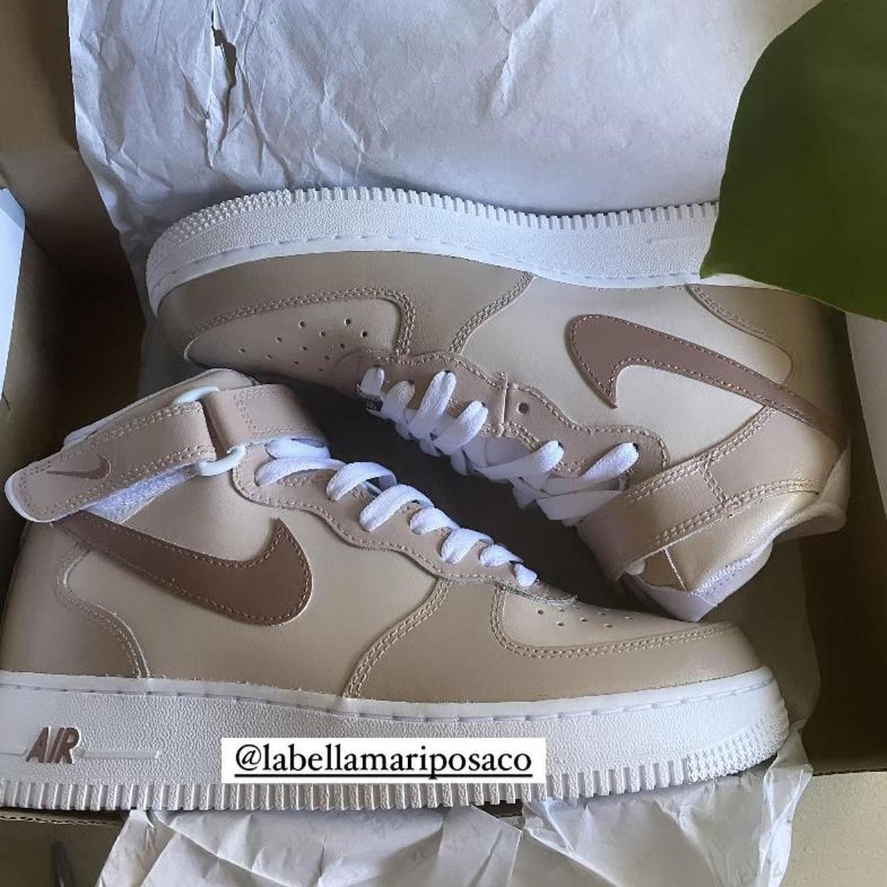 CUSTOM AIR FORCE MID Multi Brown COLORWAY Depop