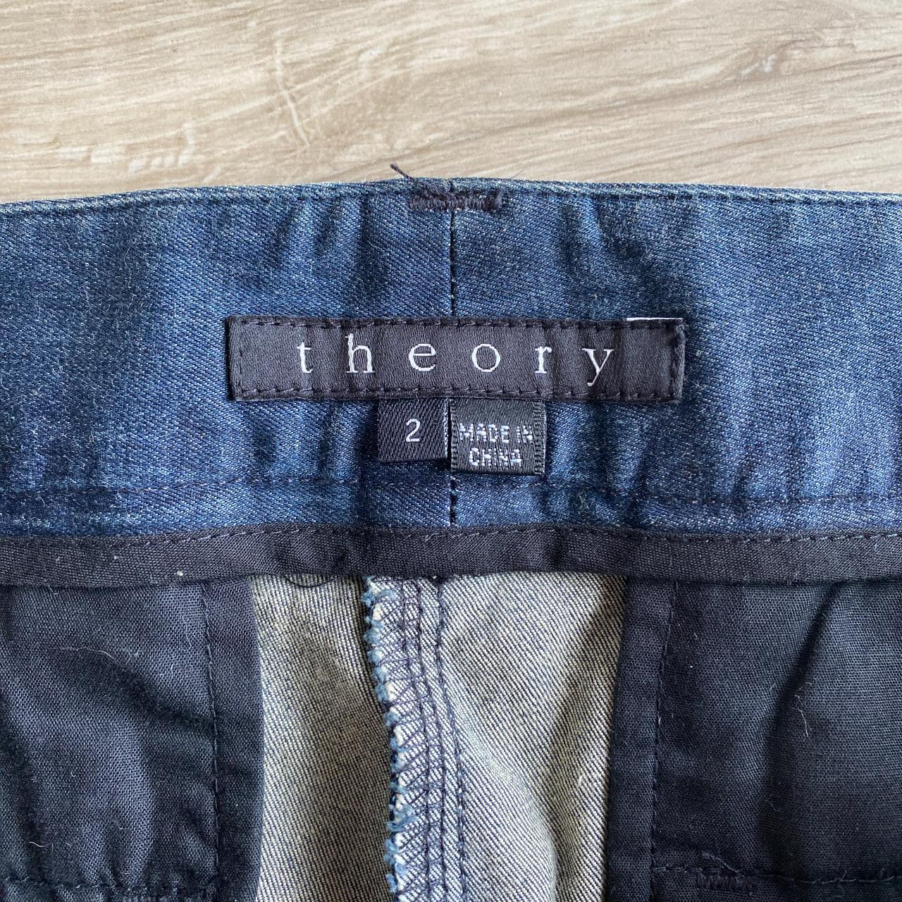 Theory Women's Navy Jeans | Depop