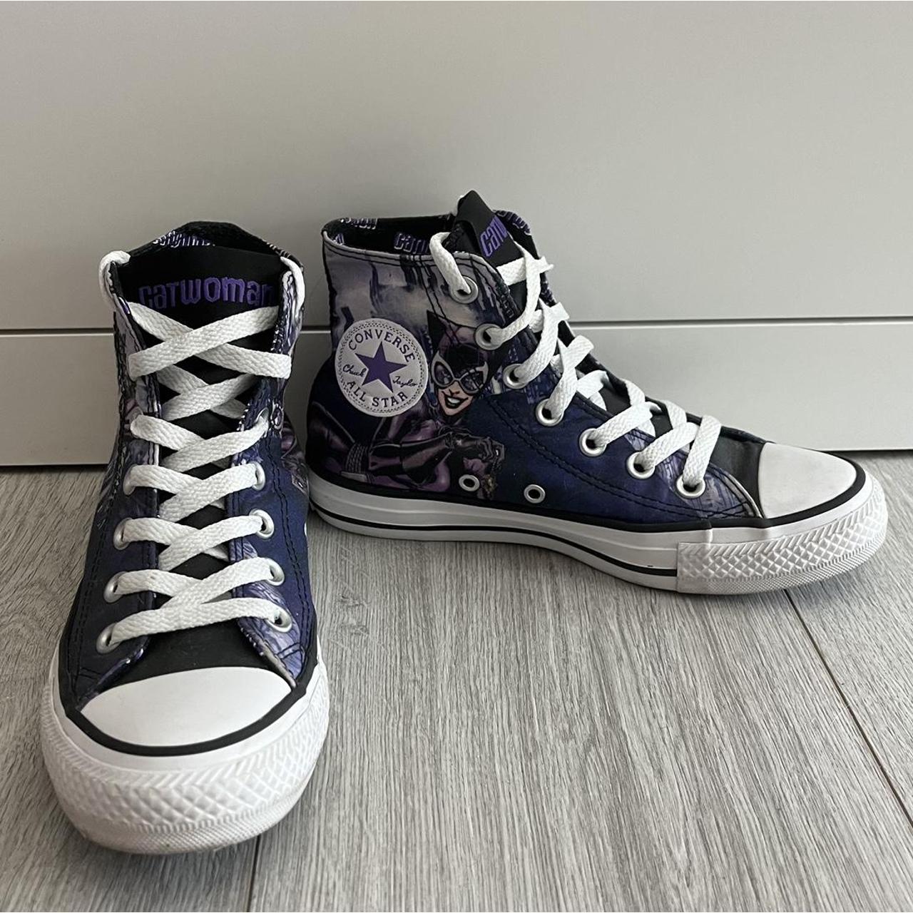 DC Unisex Cat-Woman All Star Chuck Taylor Depop