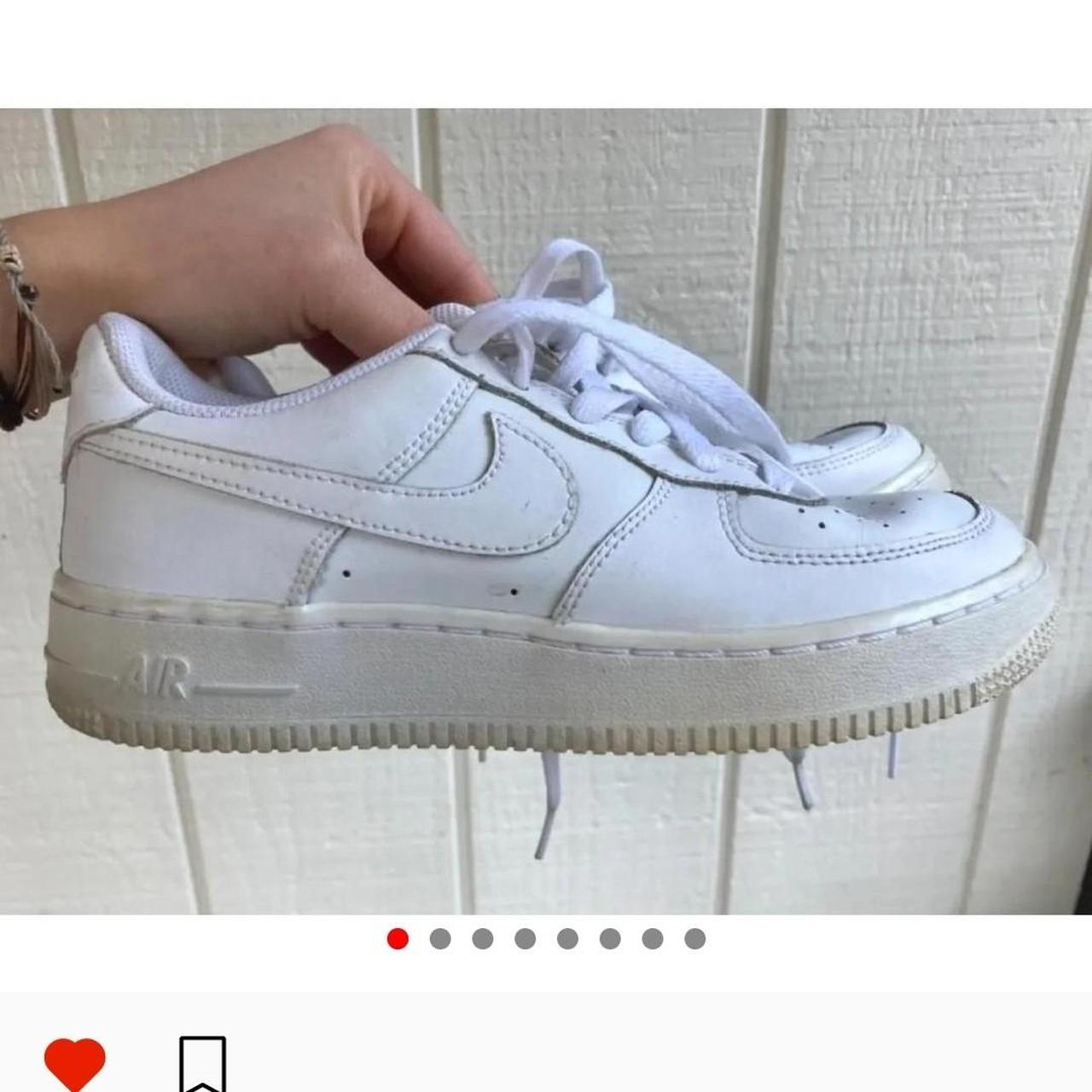 womens-white-nike-airforce-1-size-6-youth-size-4-5-depop