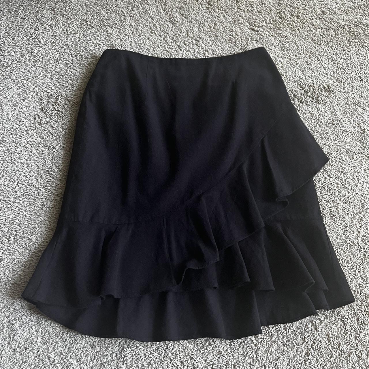 Cutest black ruffle skirt. Very Parisian and... - Depop