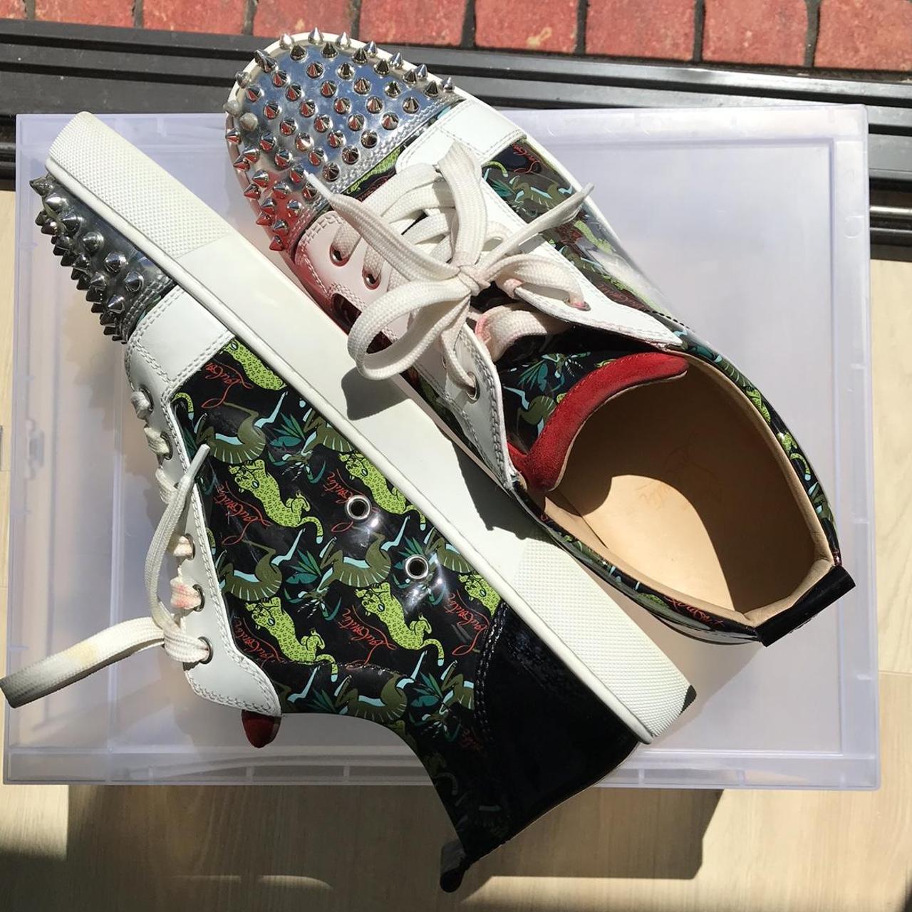 Christian louboutin studded trainers hotsell