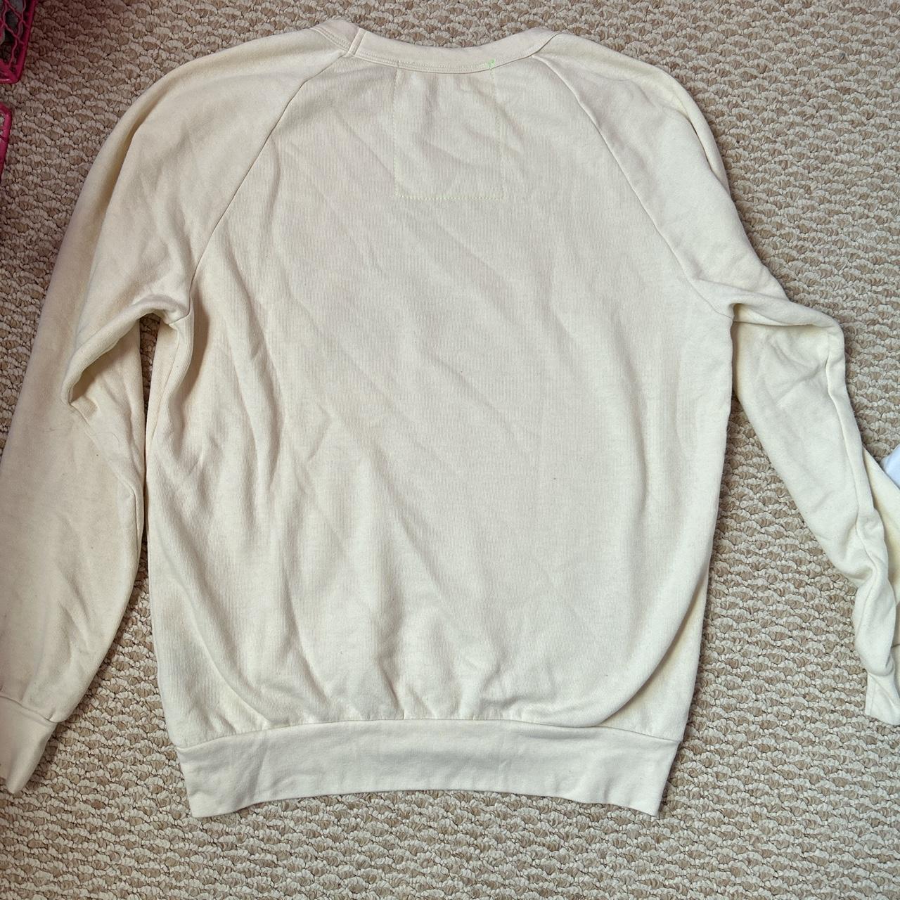 Aviator Nation Women's Cream Sweatshirt Depop