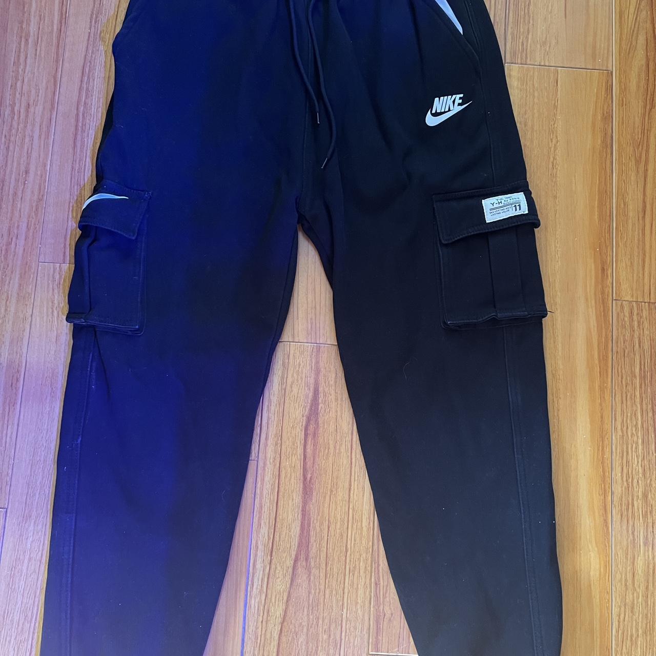 black-nike-cargo-pants-these-are-tagged-large-but-depop