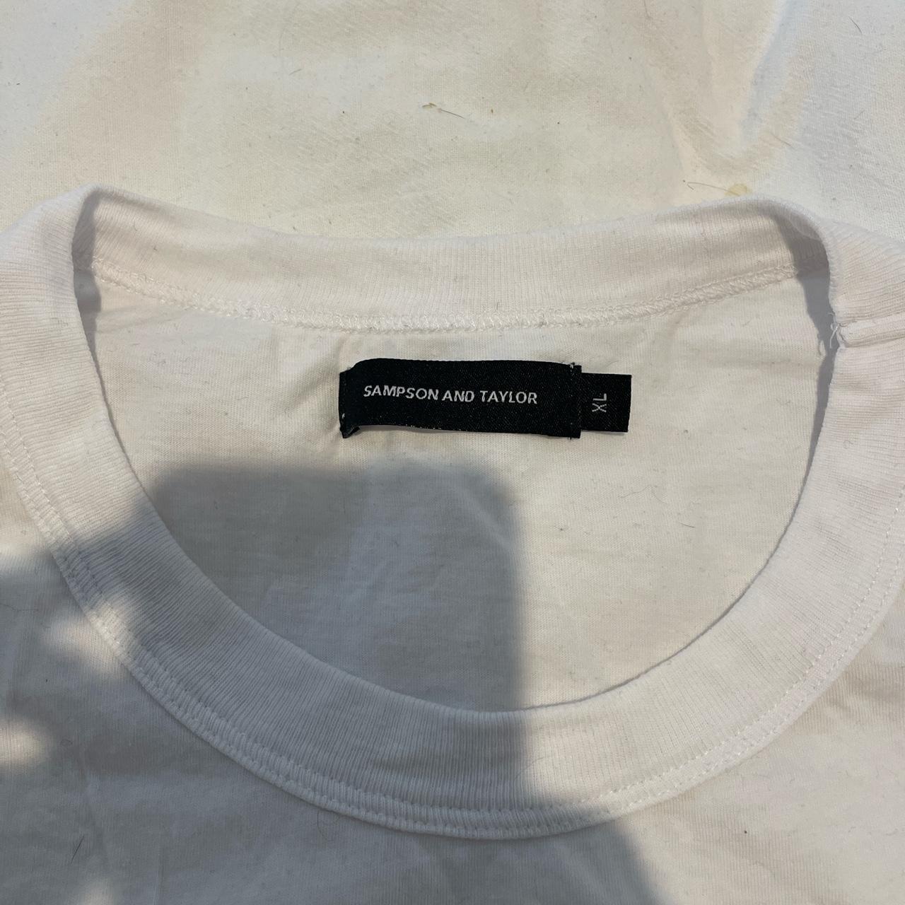 Samson and Taylor XL white tshirt - Depop