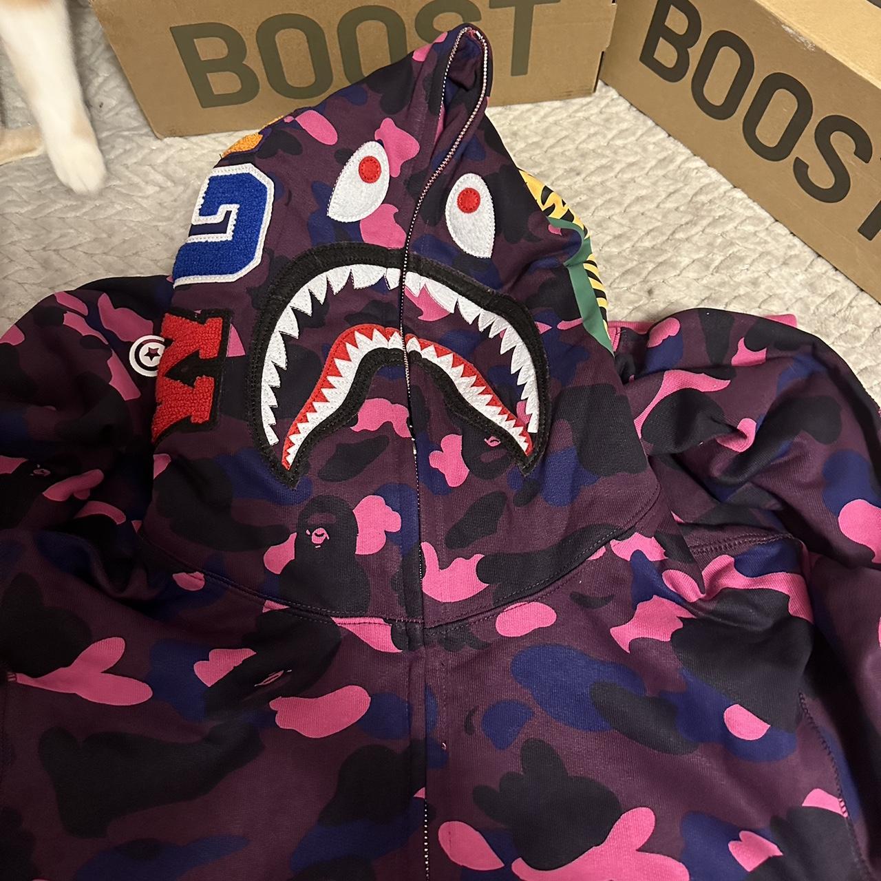 Purple Bape full zip Size medium - Depop