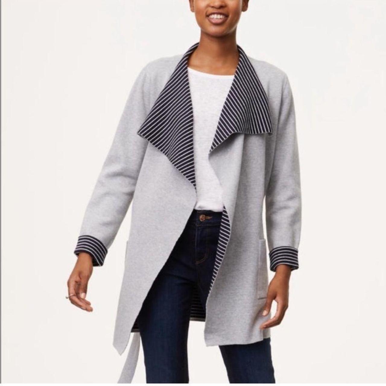 Loft striped outlet cardigan