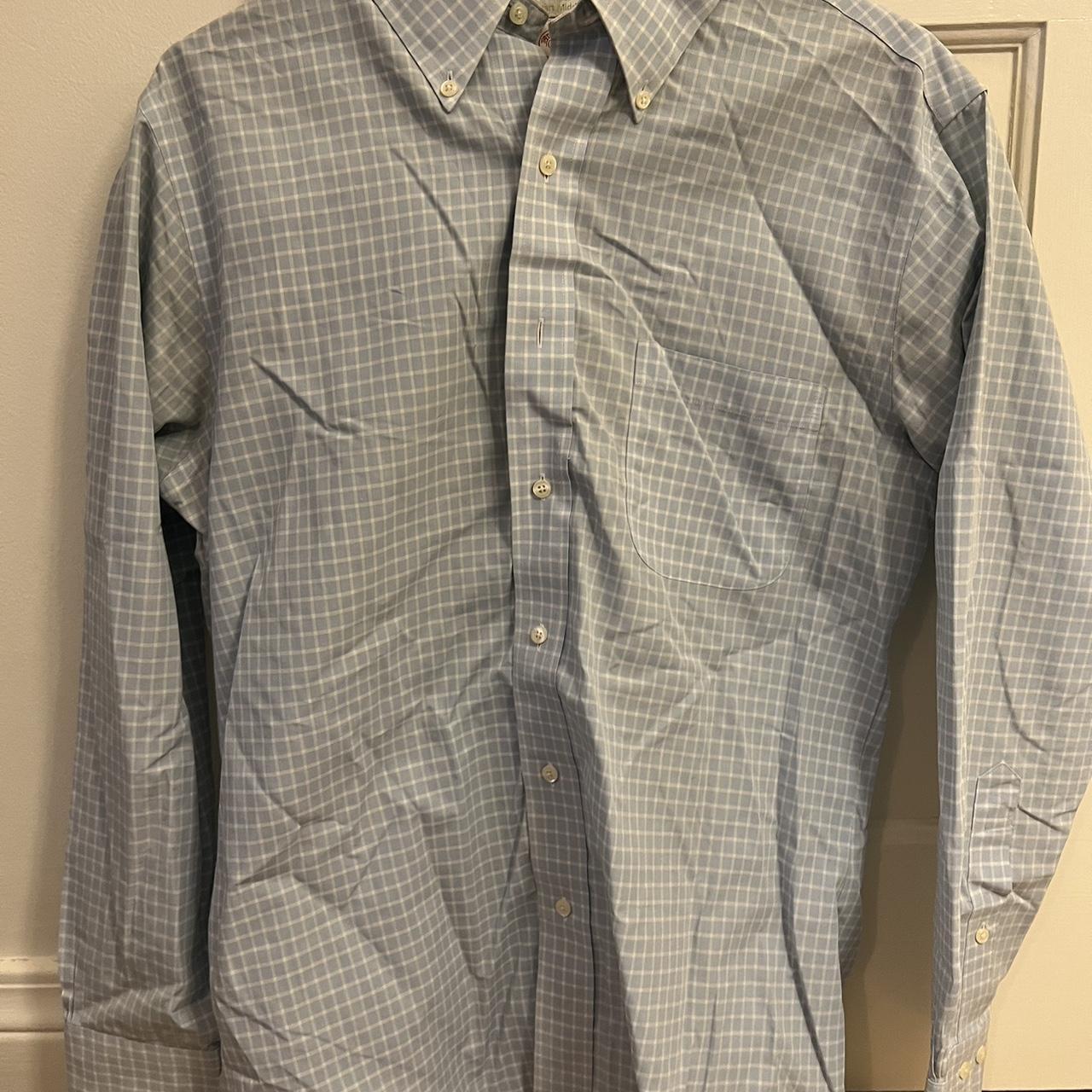 Brooks Brothers Men's Blue Shirt | Depop