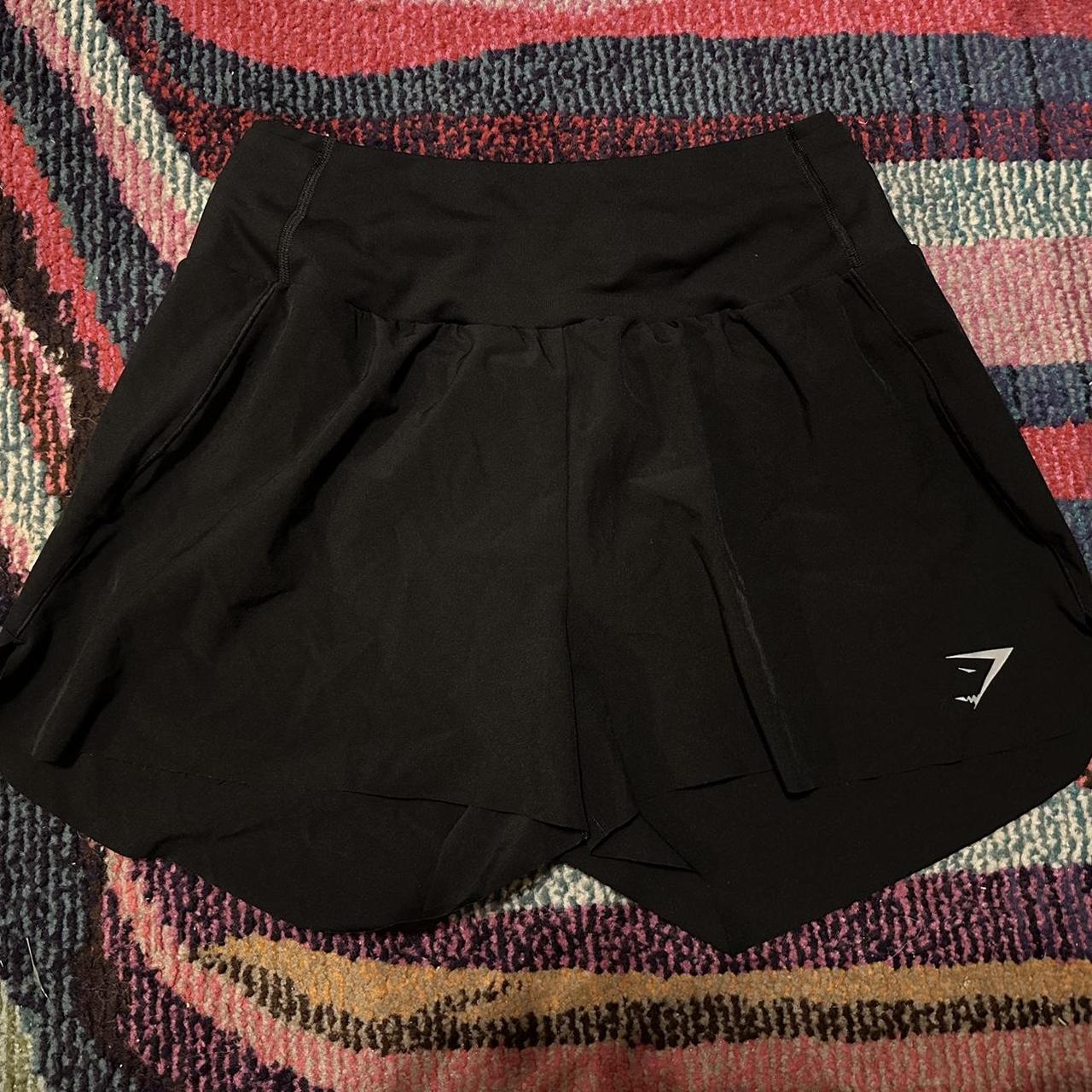 Gymshark Elevate Cycling Shorts Black Worn twice - - Depop