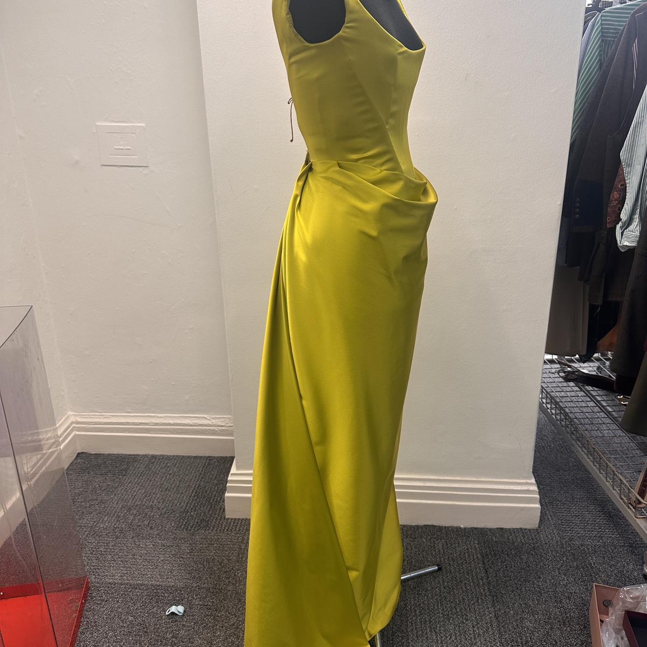 Vivienne Westwood lime green satin