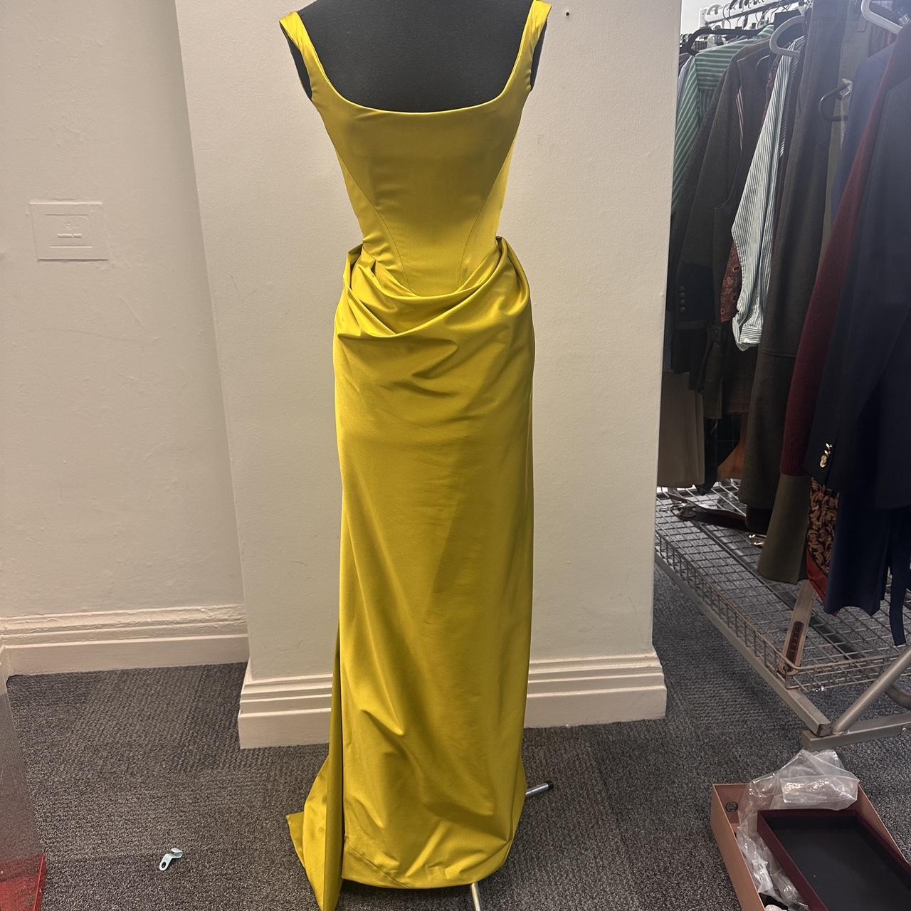 Vivienne Westwood lime green satin